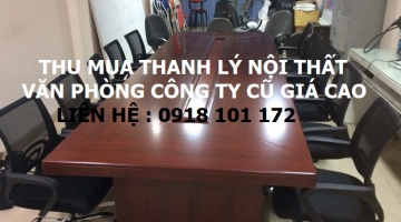 Thu mua tủ kệ bàn ghế thiết bị văn phòng